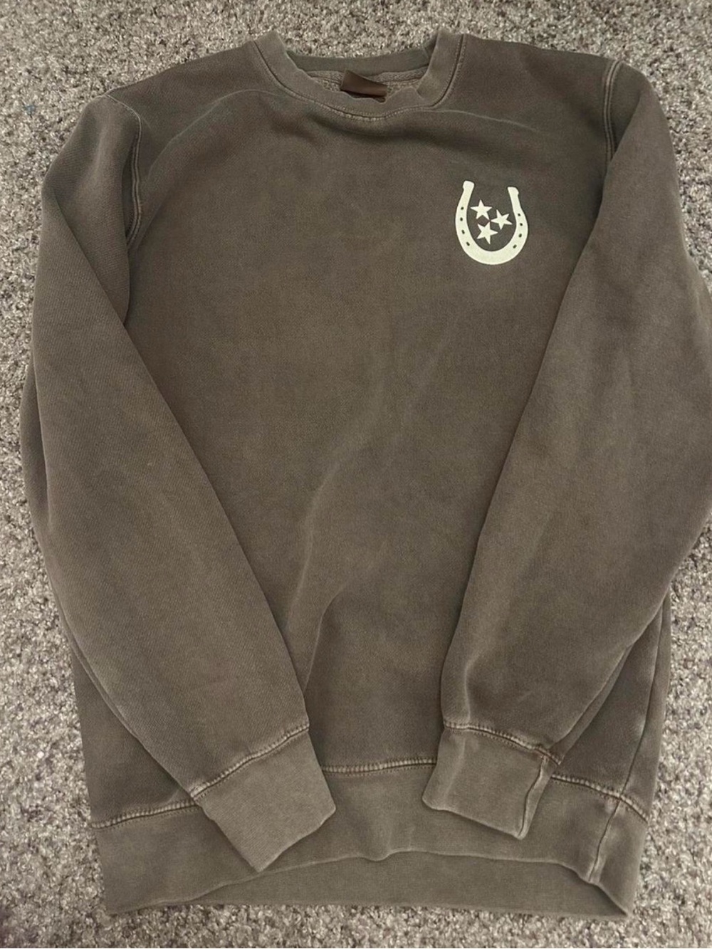 Women’s Olive Green Crewneck Sweatshirt - Casual Pullover